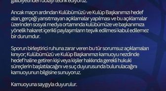 Büyükçekmece'den Fenerbahçe Beko maçındaki olaylarla ilgili açıklama