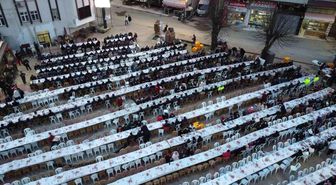 Ordu'da bin 500 kişi iftar sofrasında buluştu
