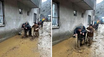 Şırnak'ta sel ve heyelan! Ev ve ahırlar zarar gördü