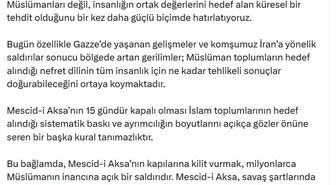 TBMM Başkanı Kurtulmuş: 'Mescid-i Aksa'nın kapılarına kilit vurmak, milyonlarca Müslümanın inancına açık bir saldırıdır'