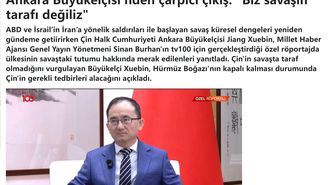 Çin'in Ankara Büyükelçisi Jiang Xuebin, Ortadoğu'daki Gelişmeler ve Çin-Türkiye İlişkilerini Değerlendirdi