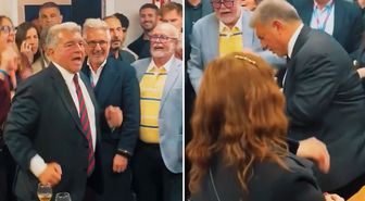 Seçimi kazanınca kendinden geçti