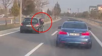 Kütahya'da seyir halindeyken otomobillerini yan yana getirip çekim yapan sürücülere 9 bin TL ceza
