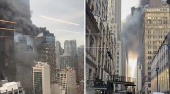 ABD'nin Manhattan bölgesinde bir binada yangın çıktı