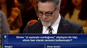 Birine 'el ayasıyla vurduğunu' söyleyen bir kişi, elinin tam olarak neresini kullanmıştır?