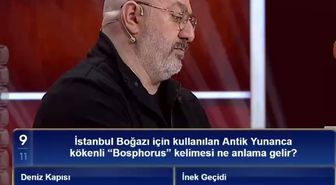 İstanbul Boğazı için kullanılan Antik Yunanca kökenli 'Bosphorus' kelimesi ne anlama gelir?