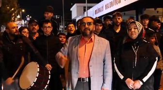 Kayseri'de mahalleliden 'Kabe'de Hacılar' performansı