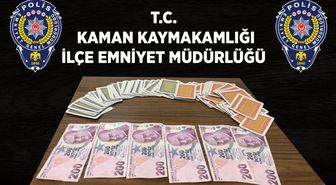 Kırşehir'de kumar oynayan 10 kişiye 99 bin TL ceza