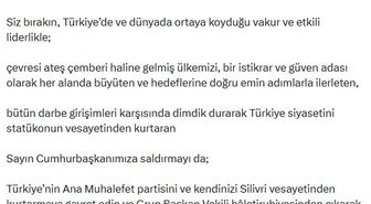 AK Parti'li Ala: Sayın Özel, kendinizi Silivri vesayetinden kurtarmaya gayret edin
