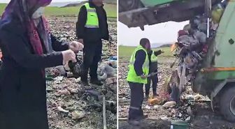Altınları sakladığı yere bakın: Belediye ekipleri seferber oldu