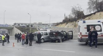 Arnavutköy'de 4 aracın karıştığı zincirleme kaza: 6 yaralı