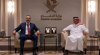Dışişleri Bakanı Fidan, Katar Savunma Bakanı Al Thani ile bir araya geldi