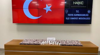 Tosya'da 9 bin 642 sentetik hap ele geçirildi