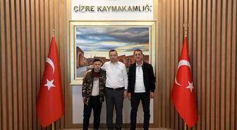 Kaymakam Baycar, down sendromlu genci makamında ağırladı
