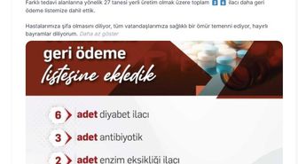 36 ilaç daha SGK'nın geri ödeme listesinde