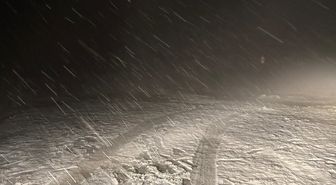 Tatil cennetine nisan ayına günler kala lapa lapa kar yağdı
