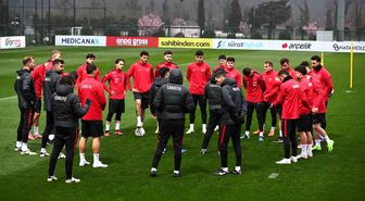 A Milli Futbol Takımı, Romanya maçı hazırlıklarını sürdürdü