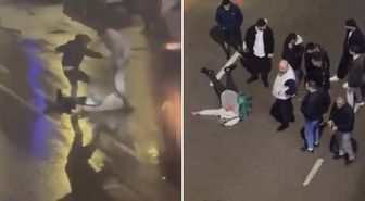 Cadde ortasında feci şekilde darbettiler! Herkesin dikkatini tek bir şey çekti