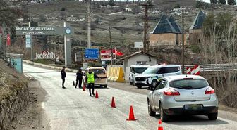 Erzincan'da bayram trafiğinde güvenlik uygulaması