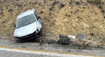 Kontrolden çıkan hafif ticari araç şarampole savruldu: 1 yaralı