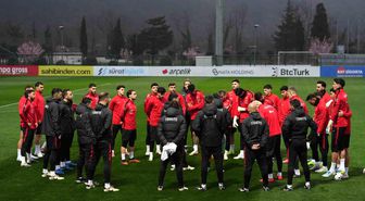 A Milli Futbol Takımı, Romanya maçı hazırlıklarını sürdürdü