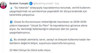 Bakan Yumaklı: Su Verimliliği Seferberliği'ni yaygınlaştırıyoruz