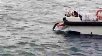 Bartın'da kıyafetleriyle denize giren kadını sahil güvenlik ekipleri kurtardı