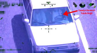 Emniyet'in 'Uçan Göz'ü havadan denetim yaptı