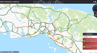 İstanbul'da gece saatlerinde trafik yoğunluğu yüzde 62'ye ulaştı
