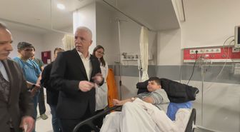 Vali Gül, Fatih'teki çöken binaların enkazından kurtarılan yaralıları ziyaret etti