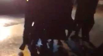 Hasarlı kaza sonrası sürücünün darbedildiği anlar kamerada