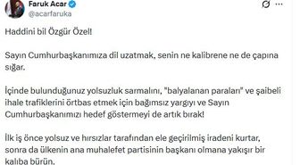 AK Partili Acar: Ana muhalefet partisinin başkanı olmana yakışır bir kalıba bürün