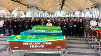 Ankara'da gaz sızıntısından vefat eden baba ile kızı son yolcuğuna uğurlandı