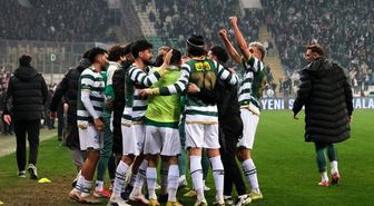 Bursaspor'dan şampiyonluk yarışında kritik galibiyet
