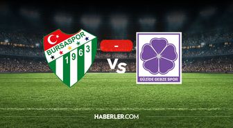 Bursaspor Gebzespor kaç kaç? MAÇ SONUCU! Bursaspor Gebzespor golleri kim attı, canlı maç anlatımı!