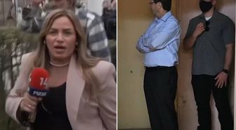 İsrail Cumhurbaşkanı Herzog ecel terleri döktü! Basın açıklaması sırasında füze düştü