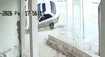 Karaman'da otomobilin takla attığı anlar kameraya yansıdı