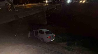 Osmaniye'de otomobil köprüden uçtu: 1 yaralı