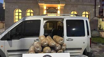 Sivas'ta 186 kilo kaçak tütün ele geçirildi