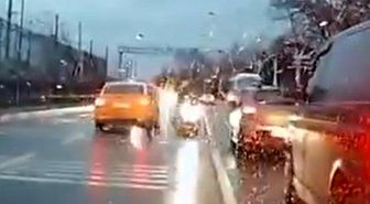 Trafik magandasının ehliyetine el konuldu