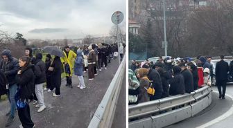 Yağmura çamura aldırmadılar! Ne kuyruğu olduğunu tahmin edemezsiniz