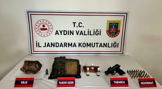Aydın'da tarihi eser operasyonu; deri üzerine altın işlemeli tılsım kitabı ele geçirildi