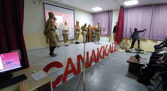 Çanakkale zaferine özel öğrencilerden dolu dolu program