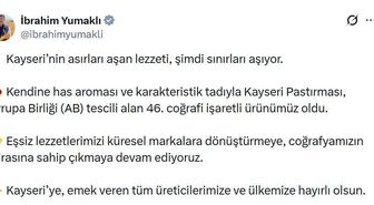 Kayseri Pastırması AB'den coğrafi işaret tescili aldı