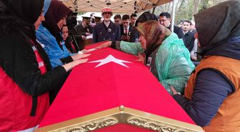 Kaza şehidi uzman çavuş, memleketi Konya'da toprağa verildi