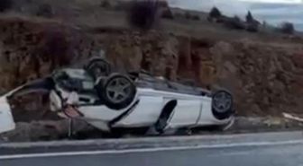 Konya'da otomobil devrildi: 4 yaralı