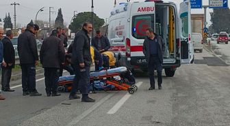 Minibüsün çarptığı yaya yaralandı; kaza anı kamerada