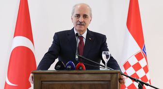TBMM Başkanı Kurtulmuş, Zagreb Camii ve İslam Merkezi'nde 'Ayasofya' temalı sergi açılışında konuştu