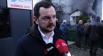 Trabzon'da fındık fabrikasında yangın