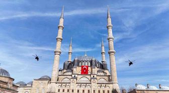 Edirne'de Balkan şehitleri için F-16 ve Atak'tan saygı uçuşu